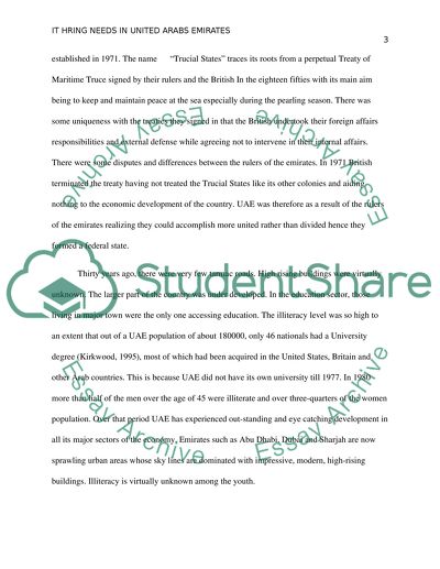 IT Hiring Needs in the UAE