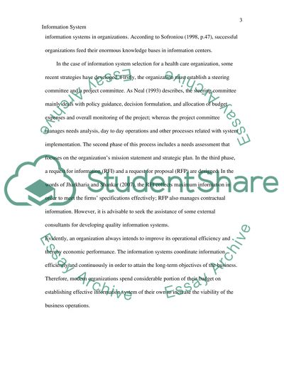 Information System in Healthcare