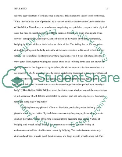 Sociological Implications of Bullying