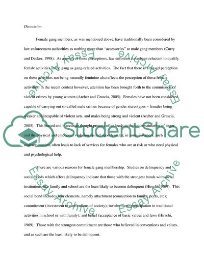 Female Gang Membership