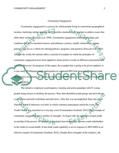 Community Engagement as a Process