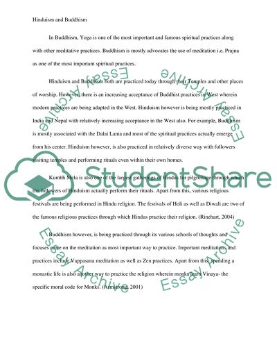 Comparison Of Two Religions - Hinduism And Buddhism