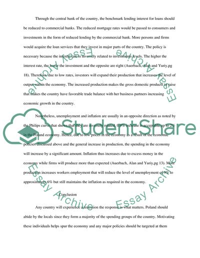 Recession in the economy