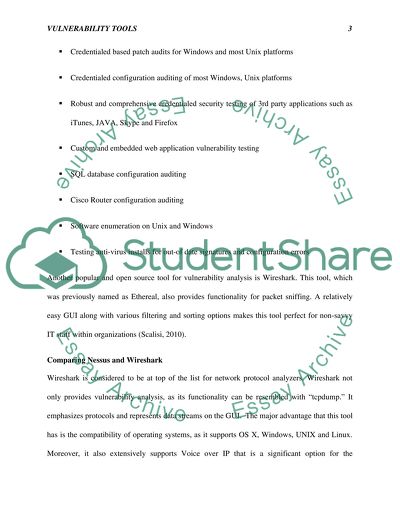 Vulnerability Analysis