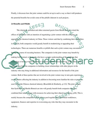 Hierarchies, Incentives and Firm Structures of SynChem and Henlin Biotech