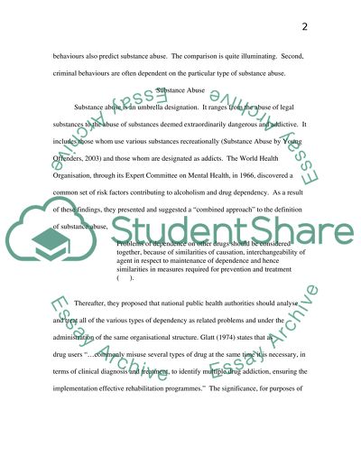 Explaining Delinquency And Drug Use