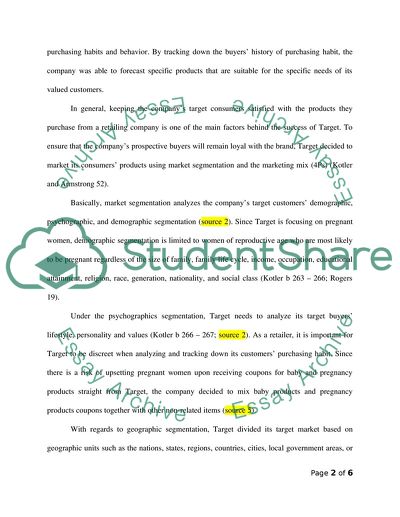 Targets Marketing Strategy