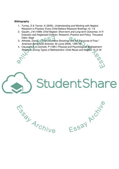 Why Neglect Would Be Worse than Abuse on a Childs Development