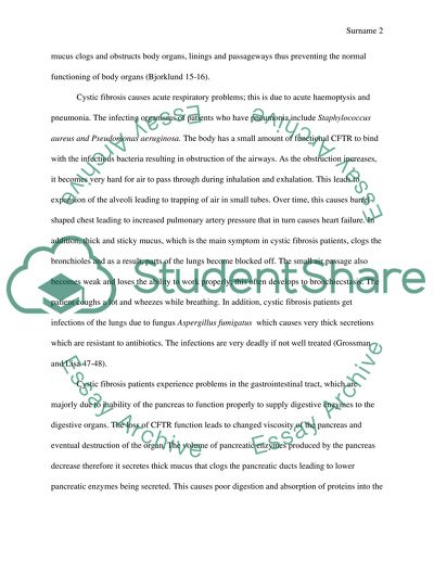 Cystic Fibrosis as a Genetic Disorder