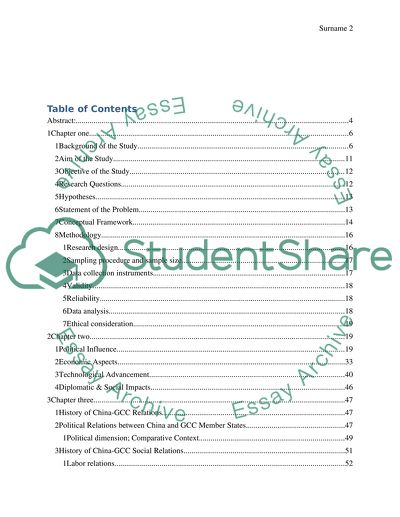 The Impact of the growing attention between GCC and China