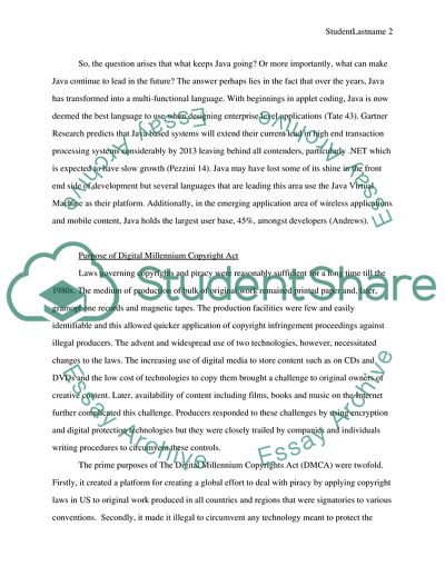 The Future of Java / Digital Millennium Copyright Act