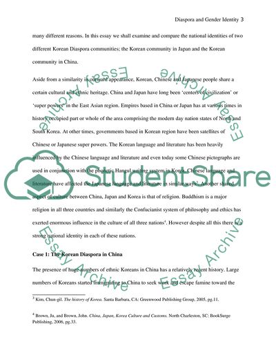 Diaspora and Gender Identity in Asia