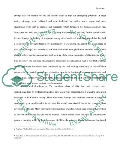 China (1000-1600CE) economic