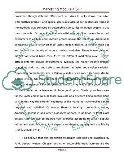 MKT501 Strategic Marketing - Mod 4 SLP