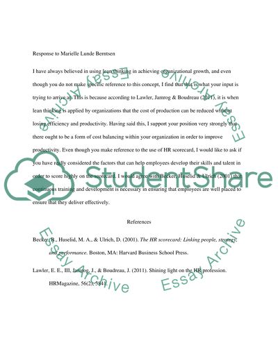 HR Linkage Model - Part II