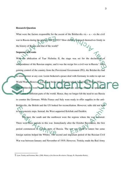 Russian Revolution Civil War