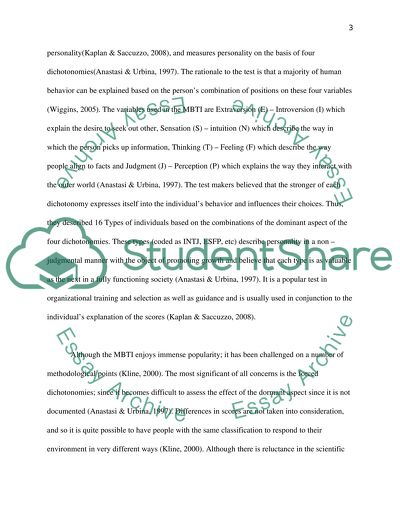 Strengths and Weaknesses of Personality Tests