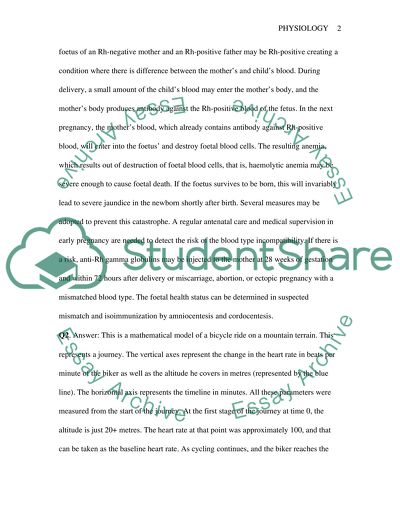 Physiology Processes of a Developing Human