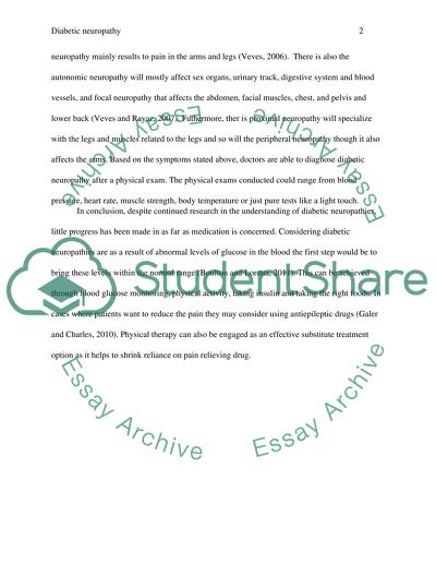 Diabetic neuropathy essay 06 image