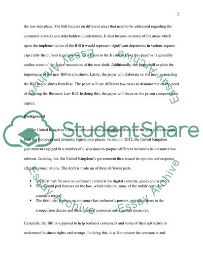 Law, Business Liabilities and the Consumer