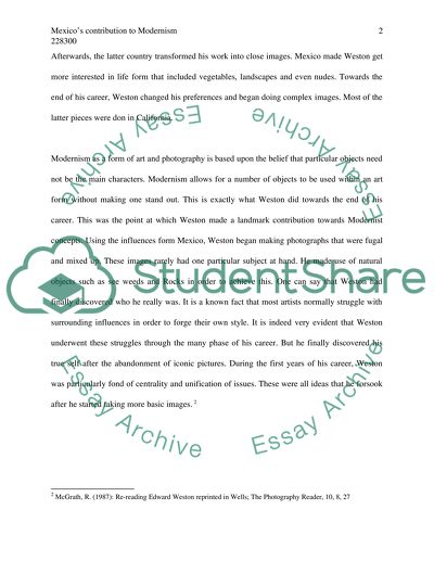 Modernism - Edward Weston, Tina Modotti, Manuel Alvarez Bravo