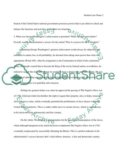 System of Checks and Balances in the United States Constitution
