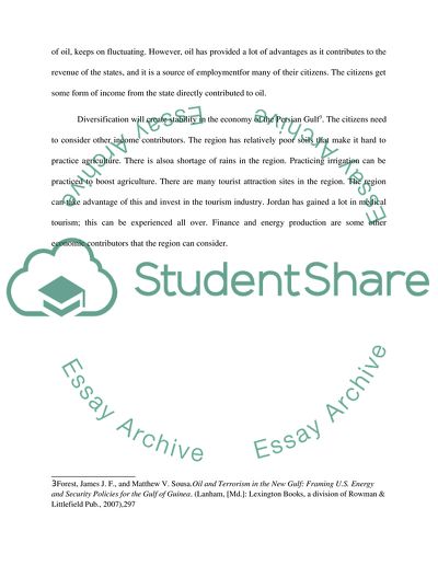 Economy of Persian Gulf