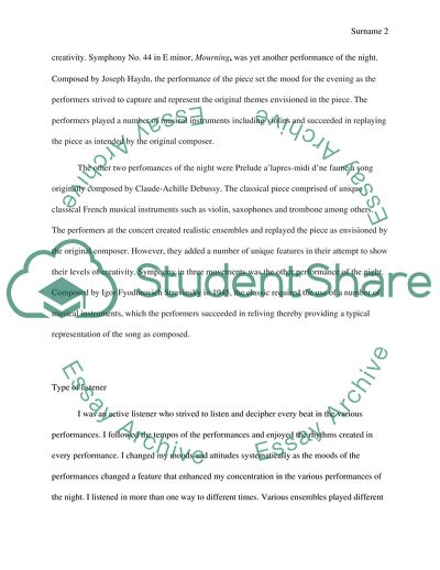 Concert in Davies Symphony Hall