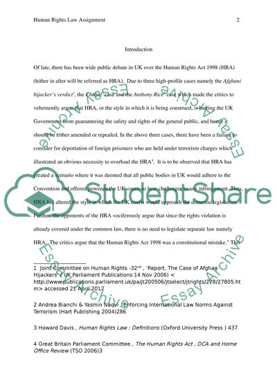 Whether the Human Rights Act 1998 Was a Constitutional Mistake