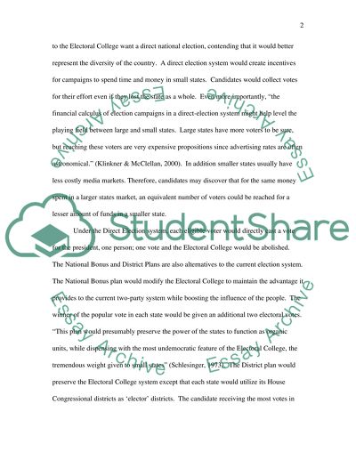 The Electoral College Should Not Be Abolished