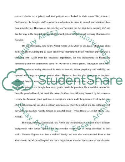 Incarceration in the Views of Kaysen and Abbott