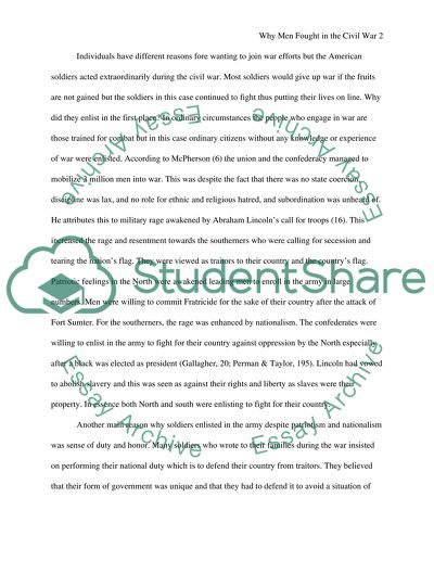 For Cause and Comrades: Why Men Fought in the Civil War