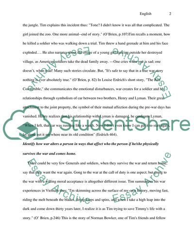 How War Changes Identity and Emotional State of a Person