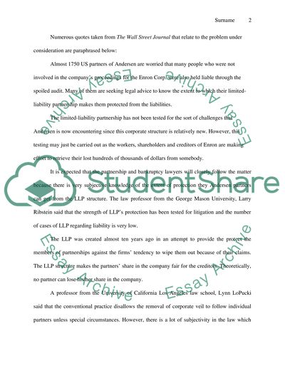 The Limited-Liability Partnership and Bankruptcy Lawyers