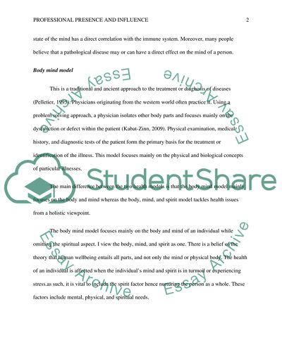 Professional Presence and Influence