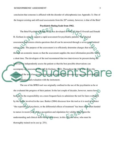 Assessment the Condition and Symptomatic State of a Psychiatric Patient