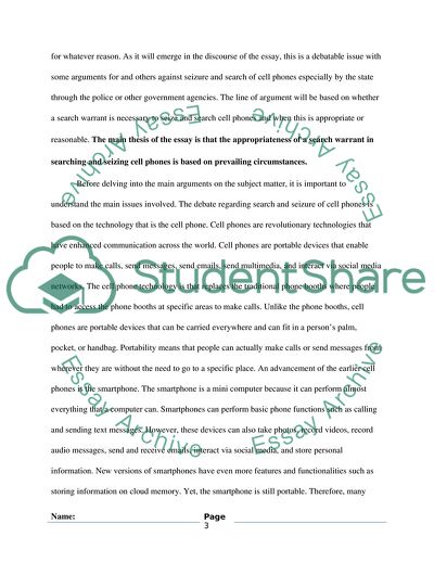 Search and Seizure in the Era of Facebook and Cell Phones