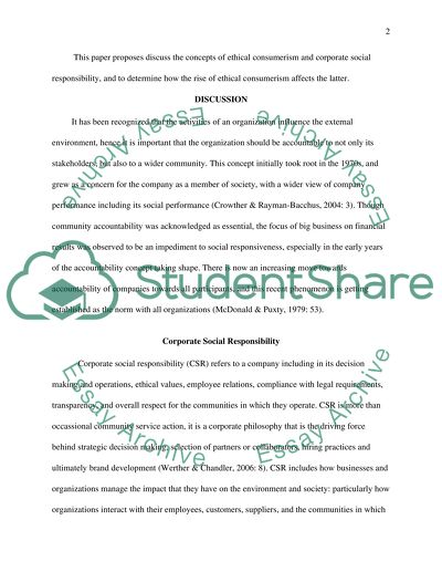 How does the rise of ethical consumers effect corporate social responsibility