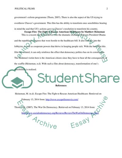 Review on Political Films