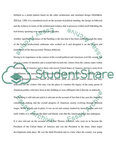 Role of Capitol in American History