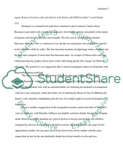 Analyzing the Ramayana