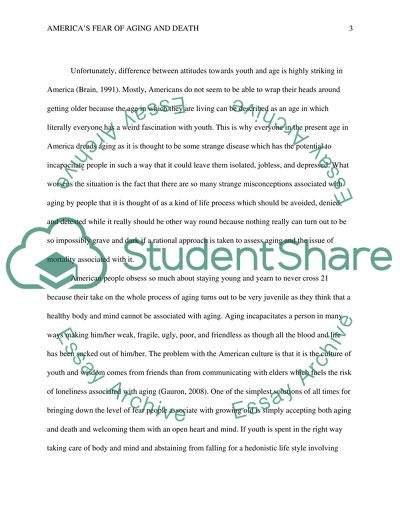 Forever 21: Dealing with Americas Fear of Aging and Death