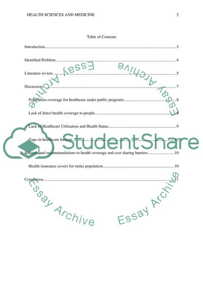 Healthcare Coverage and Cost-Sharing