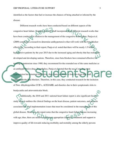 EBP proposal: Literature support