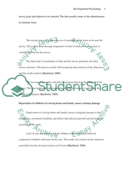 Child Development and Evolutionary Psychology