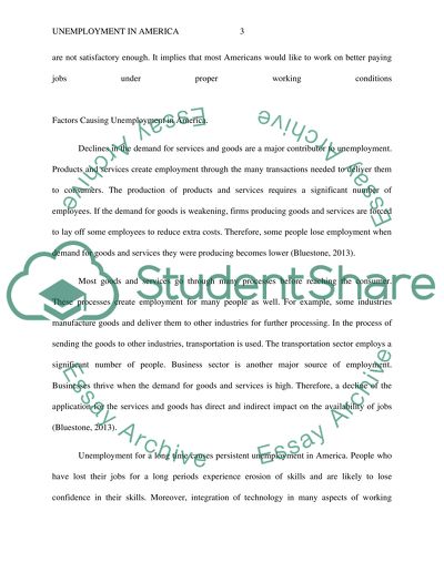 Unemployment In America