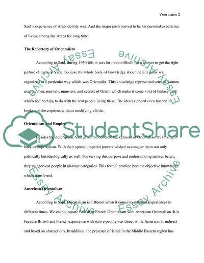 Edward Said on Orientalism