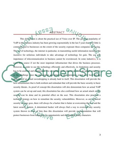 Service and the Security Implication Voice over Ip