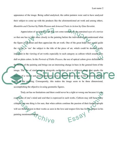 Portrait of Pablo Picasso Through a Cubists Eye