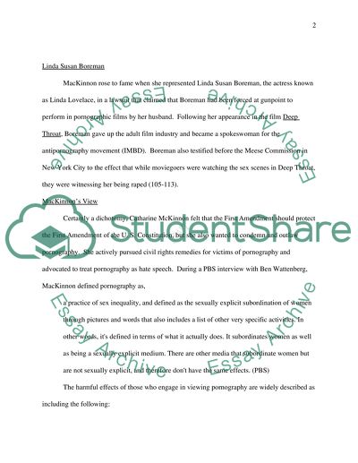 The Distinction between Pornography and Obscenity